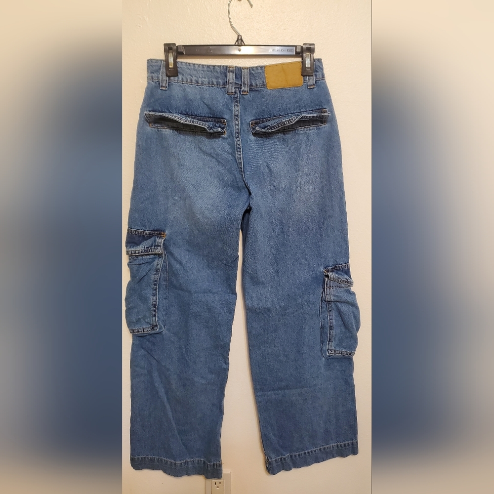 Dark Wash CottonOn Cargos